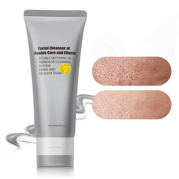 Gentle Exfoliating Face Wash for Deep Pore Cleanser and Blackhead Removal, 3.52 Oz