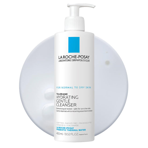 Hydrating Gentle Face Cleanser, Hydrating Facial Cleanser With Niacinamide + Ceramides