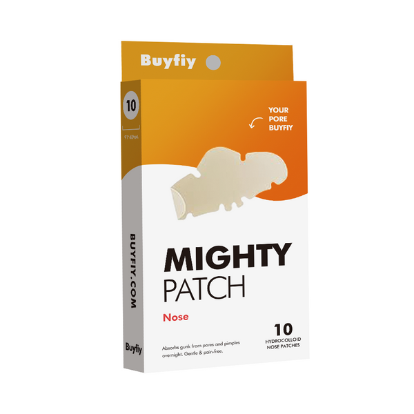 Mighty Patches for nose pores from Buyfiy - XL Hydrocolloid Pimples, Zits and Oil